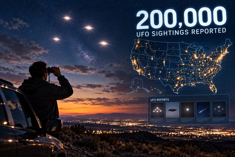 200,000 UFO sightings reported across the United States