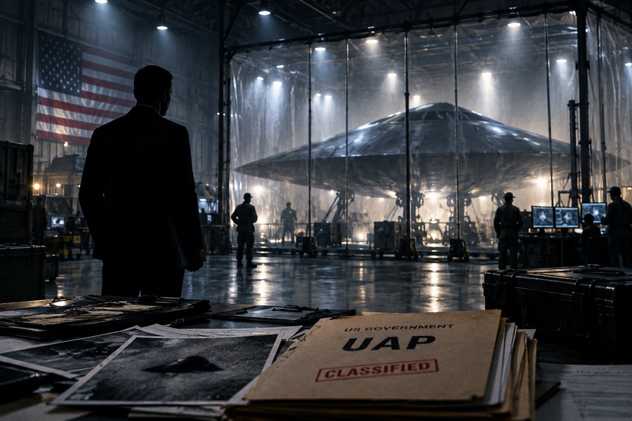 Dylan Borland UFO recovered craft claim and US government UAP investigation