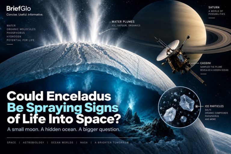 Enceladus spraying material from its hidden ocean into space as scientists search for signs of life