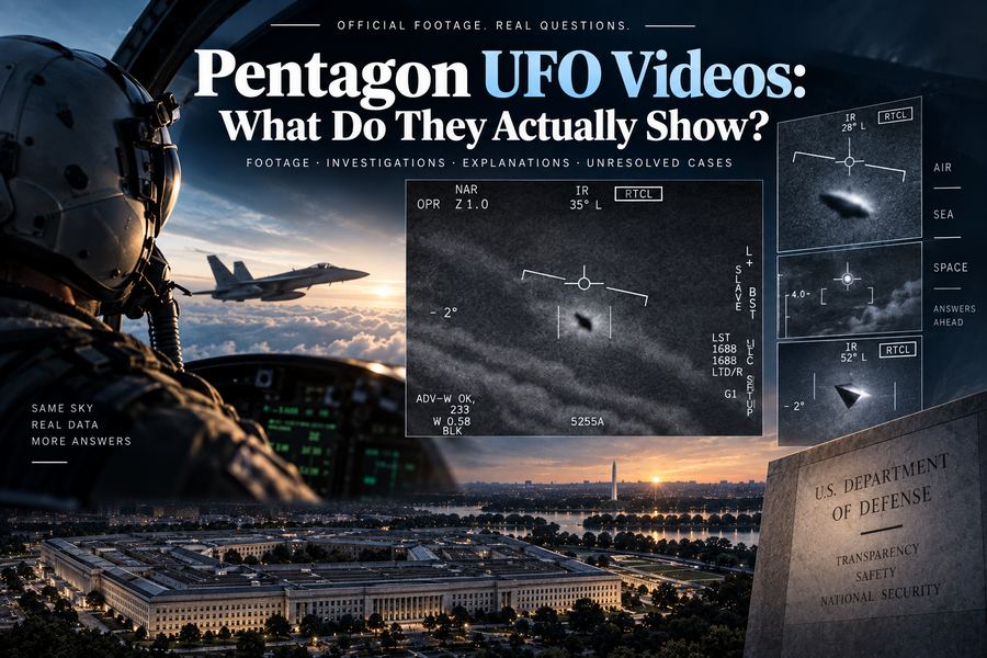 Pentagon UFO videos and official UAP footage explained