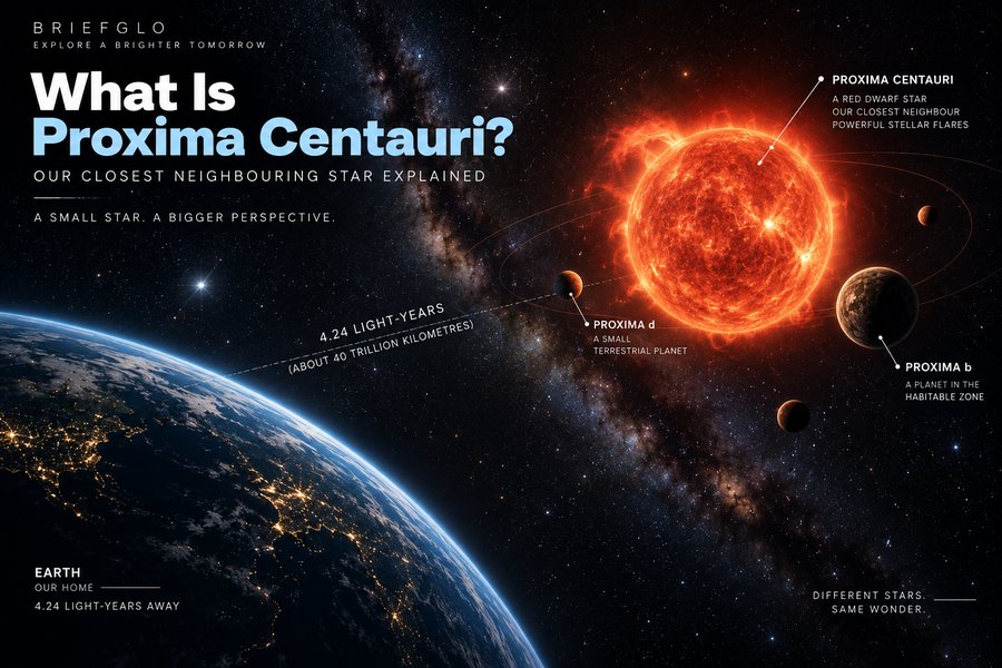 Proxima Centauri and its planets in the Alpha Centauri star system