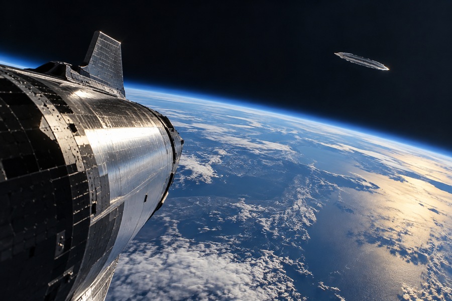 SpaceX Starship UFO mysterious object seen during livestream