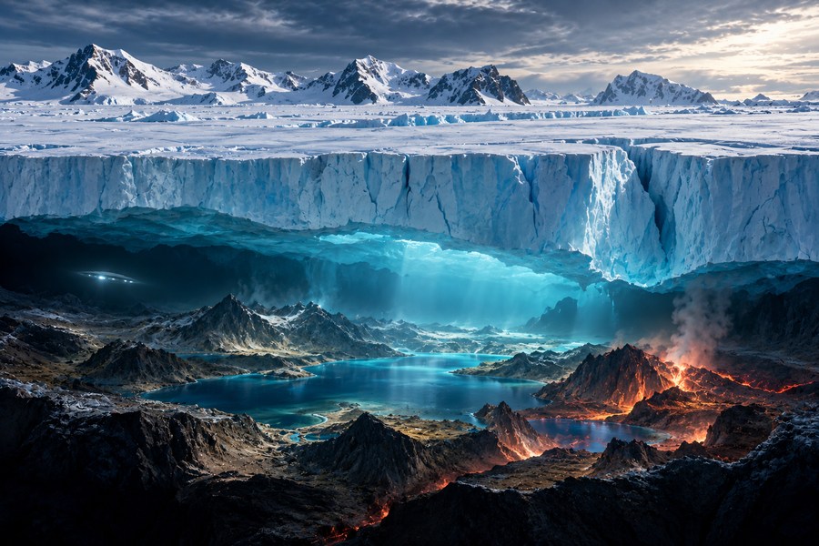 What is under Antarctica ice – hidden lakes, geothermal activity and UFO theories